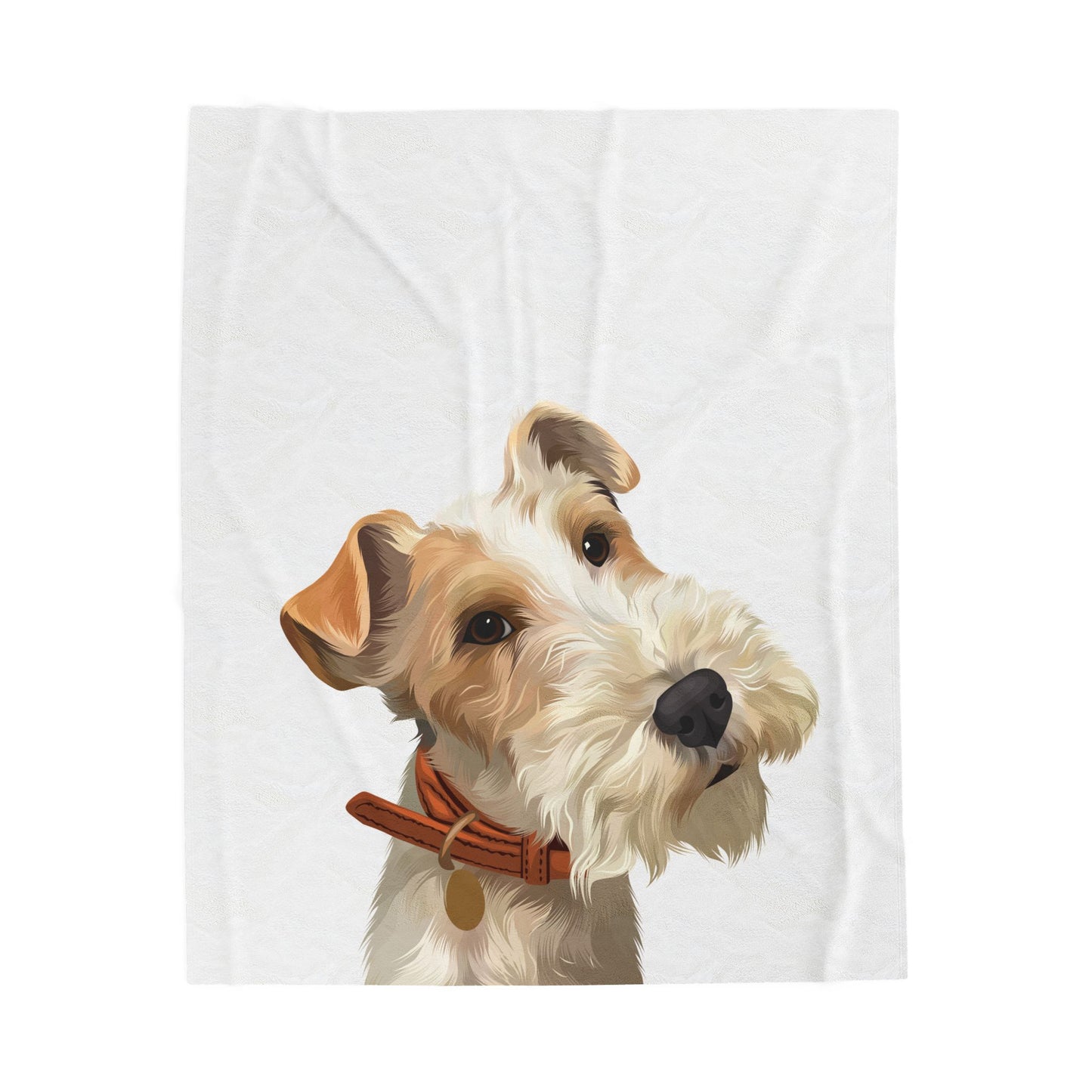 Cozy Pet Portrait Velveteen Plush Blanket | Dog Lover Gift, Home Decor, Snuggle Blanket, Wedding Present, Personalized Blanket
