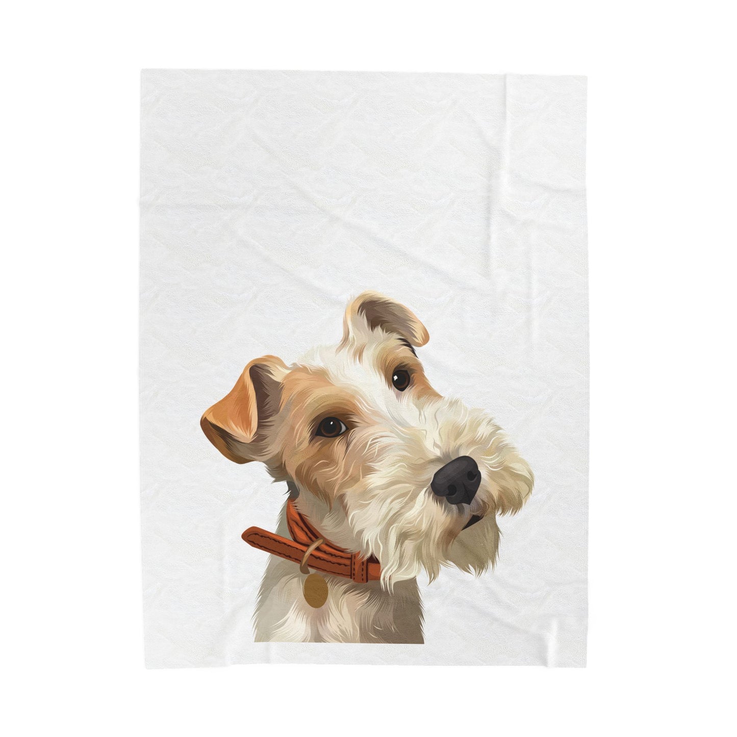 Cozy Pet Portrait Velveteen Plush Blanket | Dog Lover Gift, Home Decor, Snuggle Blanket, Wedding Present, Personalized Blanket